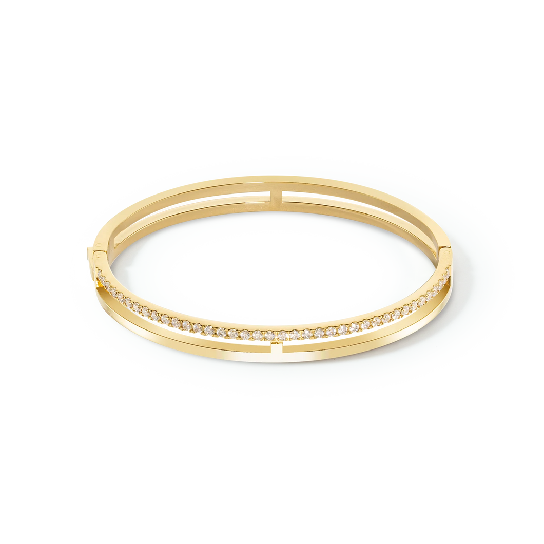 Eternal Unity Bangle Gold-Crystal