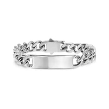 Load image into Gallery viewer, Bold Steel ID Bracelet 10mm Medium
