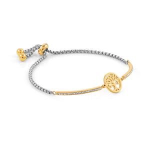Milleluci Bracelet Tree Of Life With Yellow Gold PVD