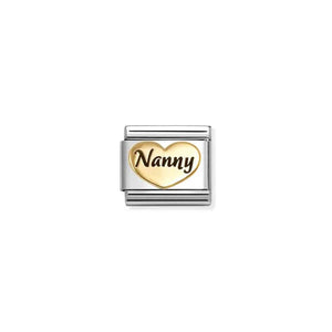 Composable Classic Link Gold And Enamel Nanny Heart