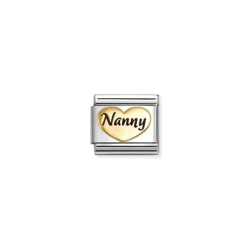 Composable Classic Link Gold And Enamel Nanny Heart