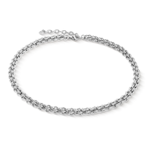 Load image into Gallery viewer, Necklace Mesh Chain Classic Silver Tone
