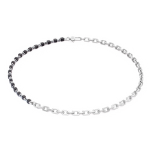 Load image into Gallery viewer, Necklace Cubes Fusion Link Chain Black
