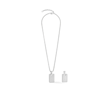 Load image into Gallery viewer, Spikes Silver Stainless Steel Necklace with Reversible Pendant
