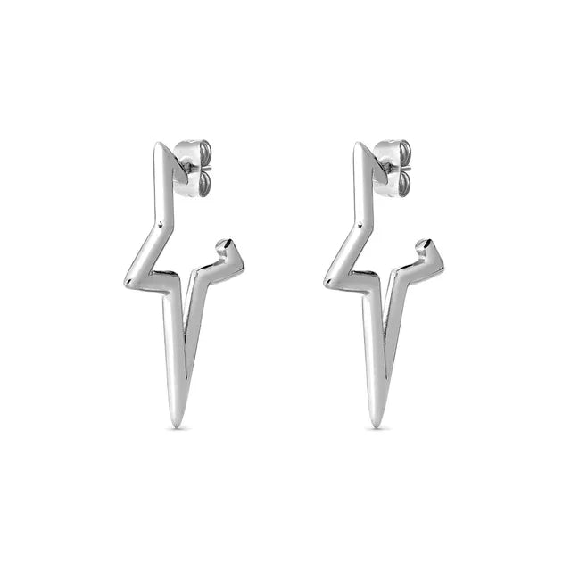 Ecclectica Earrings - Star Steel