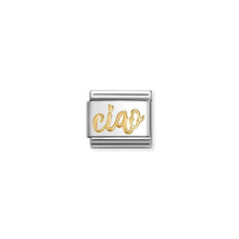 Load image into Gallery viewer, Composable Classic Link Ciao In Writing In Bonded Yellow Gold
