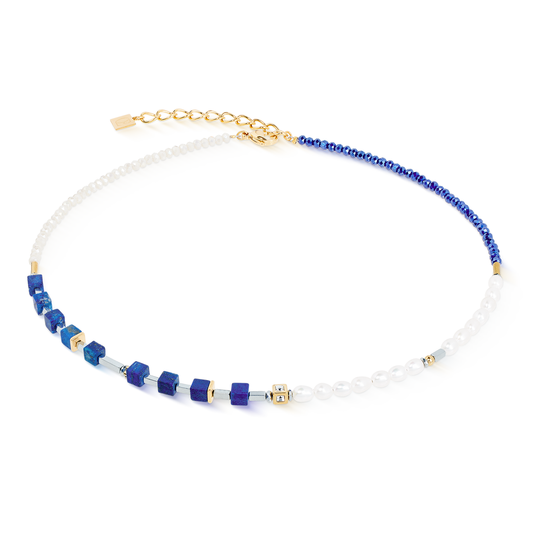Necklace Princess Fusion Pearls Lapis Lazuli