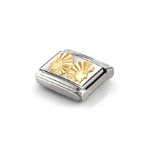 Load image into Gallery viewer, Composable Classic Link Gemini In Bonded Yellow Gold With Etched Detail
