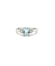 Load image into Gallery viewer, Aquamarine And Diamond Ring
