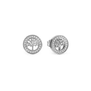 Soffio D'amore Tree of Life Earrings in Steel with CZ