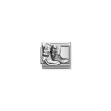 Load image into Gallery viewer, Composable Classic Link Silver Cowboy Boots
