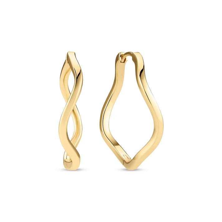 Earrings Ellera Waves Pianura X-Grande - 18K Plate