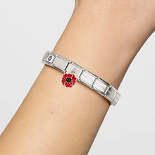 Load image into Gallery viewer, Composable Classic Link Red And Black Poppy Pendant
