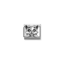 Load image into Gallery viewer, Composable Classic Link Cat In Oxidised Silver

