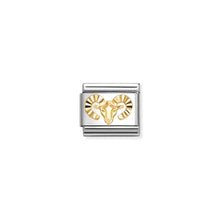 Load image into Gallery viewer, Composable Classic Link Aries In Bonded Yellow Gold With Etched Detail
