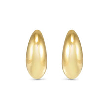 Load image into Gallery viewer, Ecclectica Earrings - Medium Moon Hoop Yellow PVD
