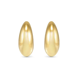 Ecclectica Earrings - Medium Moon Hoop Yellow PVD