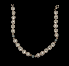 Load image into Gallery viewer, Freshwater Pearl And Blue Topaz Bracelet
