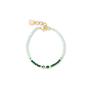 Bracelet Amulet Glamorous Green Gold