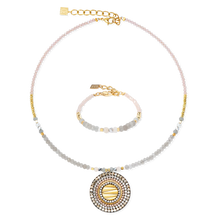 Load image into Gallery viewer, Necklace Amulet Modern Future Gold-Beige
