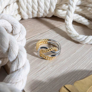 Marina Rope Knot Golden Ring