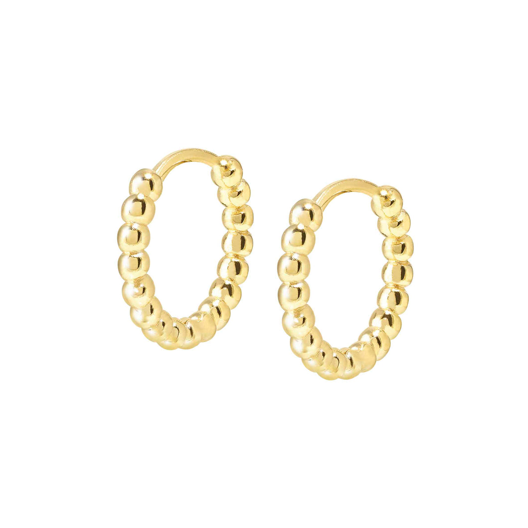 Lovecloud Gold Plated Hoop Earrings