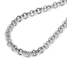 Load image into Gallery viewer, Honeycomb Silver Link Necklace
