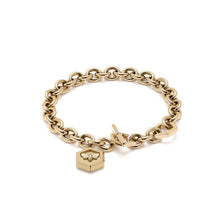 Load image into Gallery viewer, Minima Bee Gold Toggle Bracelet
