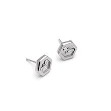 Load image into Gallery viewer, Minima Bee Silver Stud Earrings
