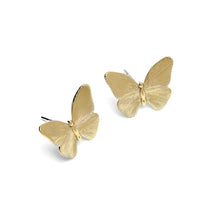 Load image into Gallery viewer, Butterfly Gold Stud Earrings
