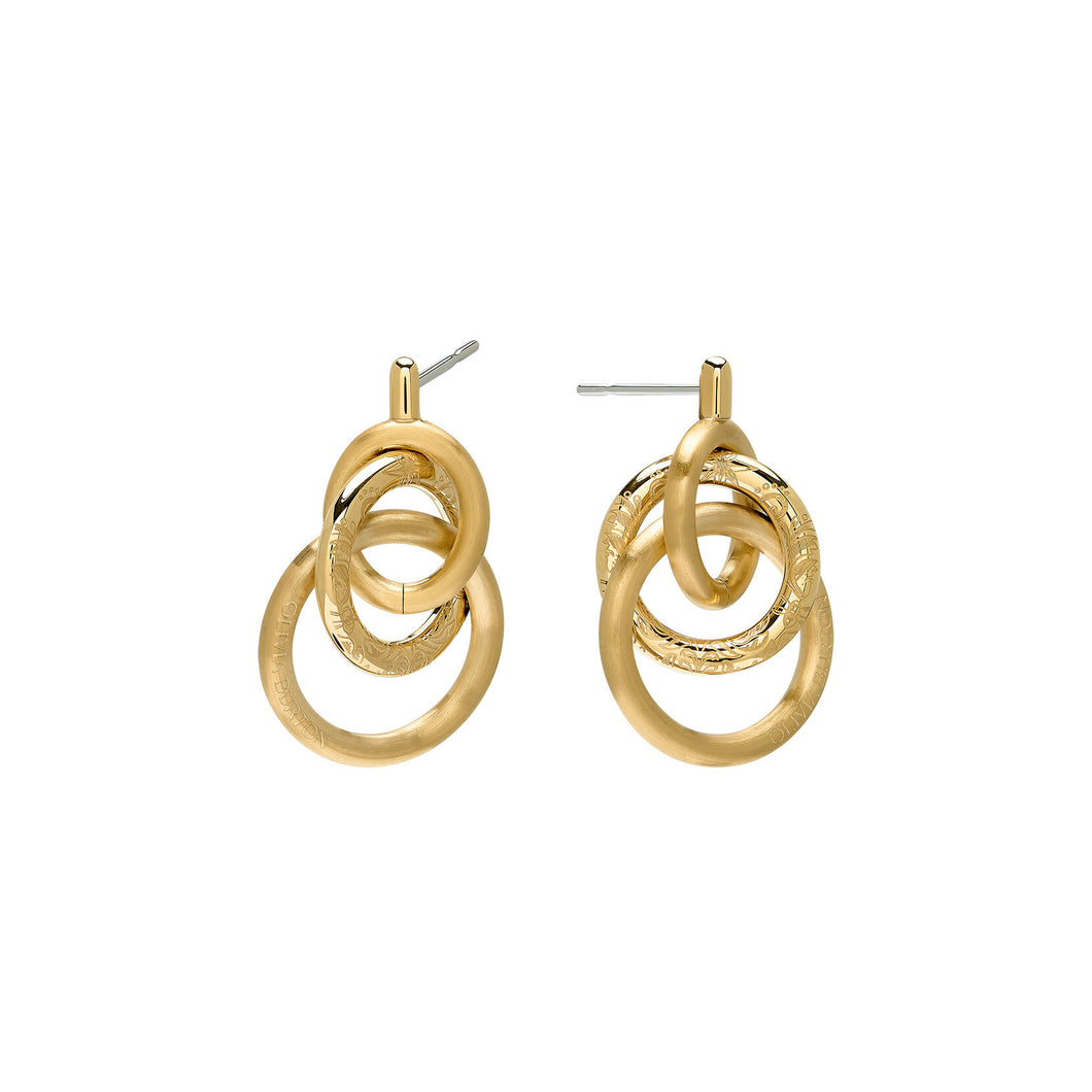 Encircle Gold Plated Earrings