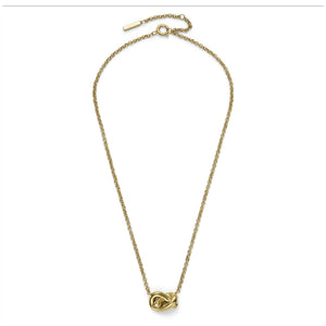 Lover's Knot Gold Plated Necklace