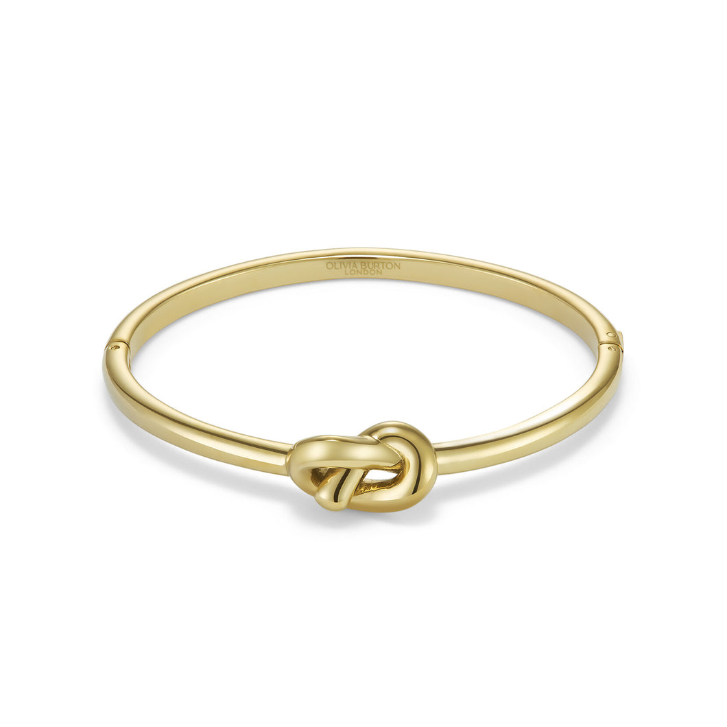 Lover's Knot Gold Plated Bangle