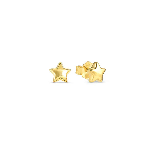 Armonica Earrings Yellow Gold Plated Sterling Silver Star