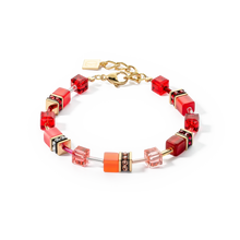 Load image into Gallery viewer, GeoCUBE® Iconic Bracelet Gold Red
