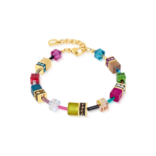 Load image into Gallery viewer, GeoCUBE® Iconic Bracelet Multicolour Joy Gold
