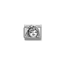 Load image into Gallery viewer, Composable Classic Link Girl In Oxidised Silver
