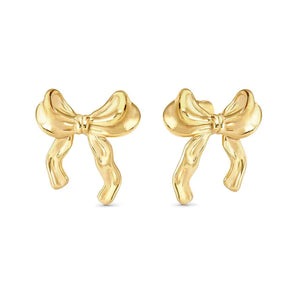 Ecclectica Earrings - Bow Yellow PVD