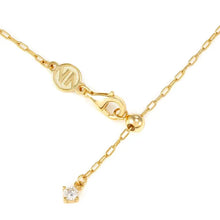 Load image into Gallery viewer, Precious Moves Necklace - 18K Gold Plated Clear Cubic Zirconia Hearts
