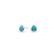 Load image into Gallery viewer, Coast Pebble Azure Gemstone Stud Earrings - Magnesite
