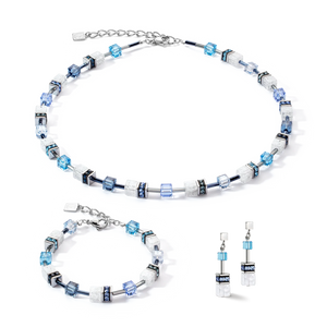 GeoCUBE® Iconic Nature Necklace Blue White