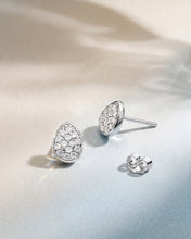 Load image into Gallery viewer, Coast Pebble Glisten Pavé Large Stud Earrings
