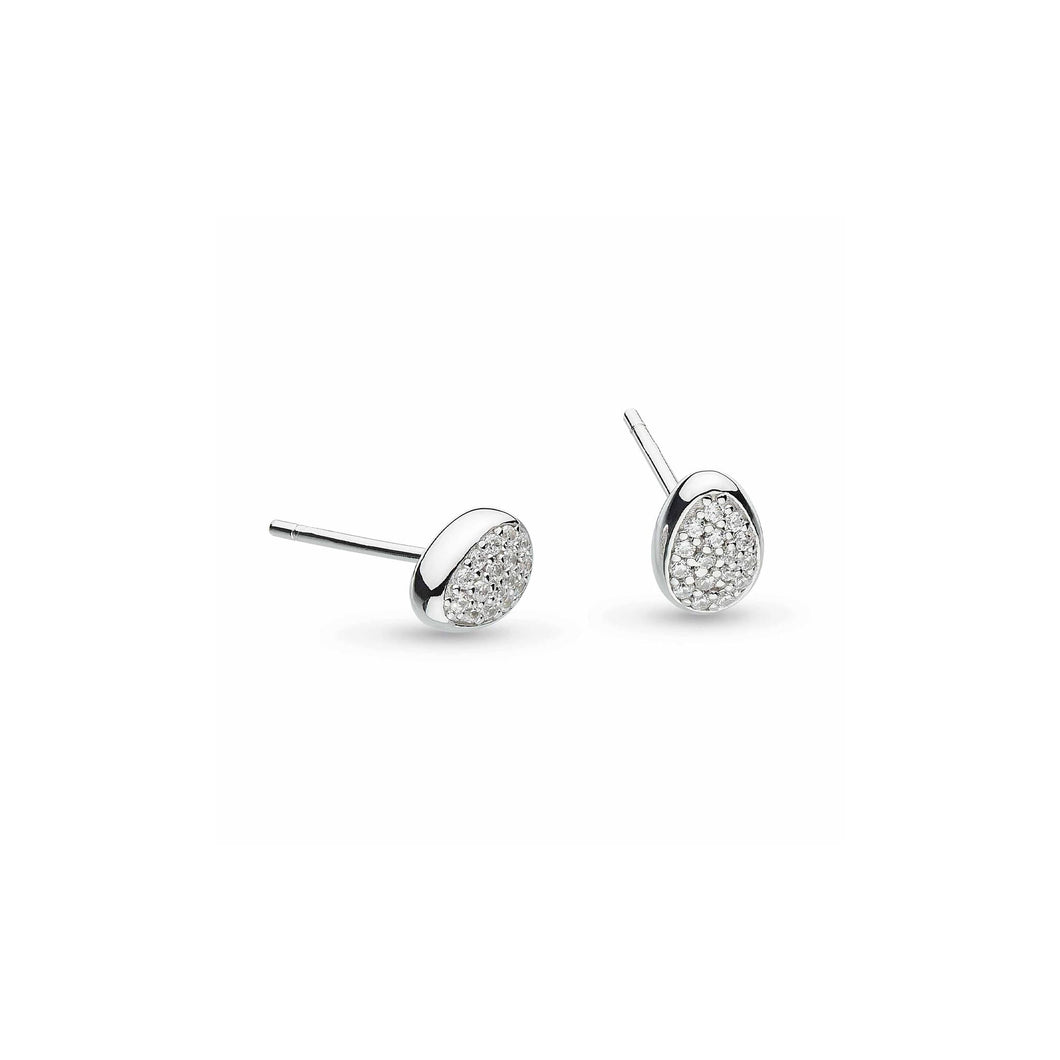 Coast Pebble Glisten Pavé Stud Earrings