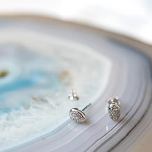 Load image into Gallery viewer, Coast Pebble Glisten Pavé Stud Earrings
