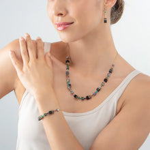 Load image into Gallery viewer, GeoCUBE® Iconic Nature Chain Necklace Black Multicolour
