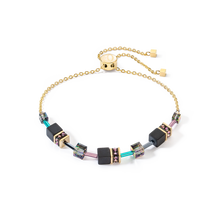 Load image into Gallery viewer, GeoCUBE® Iconic Nature Chain Bracelet Black Multicolour
