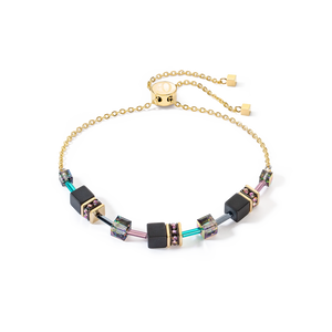 GeoCUBE® Iconic Nature Chain Bracelet Black Multicolour