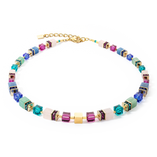 Load image into Gallery viewer, GeoCUBE® Precious Statement Necklace Gold-Multicolour
