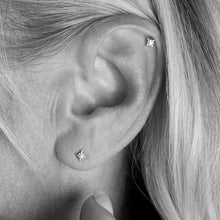Load image into Gallery viewer, Céleste North Star Petite Stud Earrings
