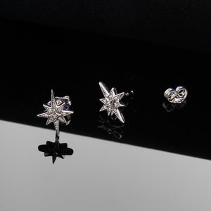 Céleste North Star Stud Earrings